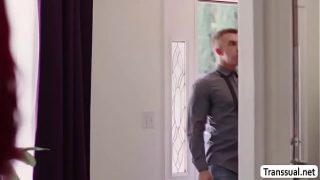 Horny dude bareback fucks his TS stepmom